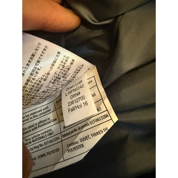 Eddie Bauer Hooded Parka Jacket Glacier Blue Good Down Womens Size 2XL XXL Fur - Picture 9 of 9